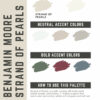 Benjamin Moore Strand of Pearls Paint Color Palette