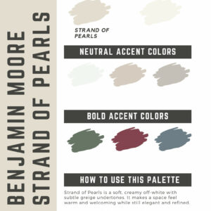 Benjamin Moore Strand of Pearls Paint Color Palette