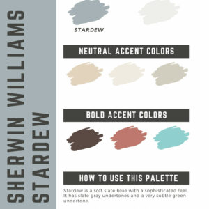 Sherwin Williams Stardew Paint Color Palette