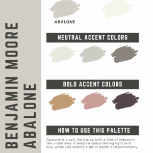 Benjamin Moore Abalone Paint Color Palette