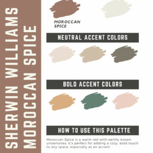 Sherwin Williams Moroccan Spice Paint Color Palette