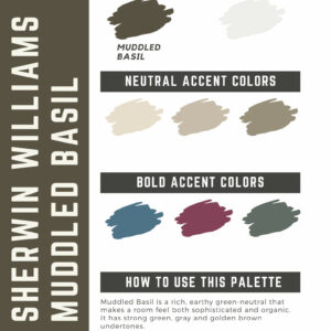 Sherwin Williams Muddled Basil Paint Color Palette