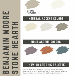 Benjamin Moore Stone Hearth Paint Color Palette