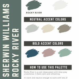 Sherwin Williams Rocky River Paint Color Palette