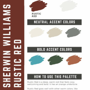 Sherwin Williams Rustic Red Paint Color Palette