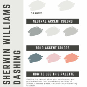 Sherwin Williams Dashing Paint Color Palette