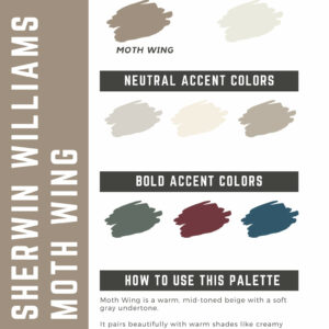 Sherwin Williams Moth Wing Paint Color Palette