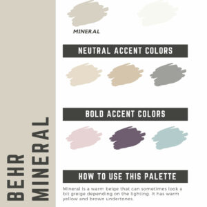 Behr Mineral Paint Color Palette