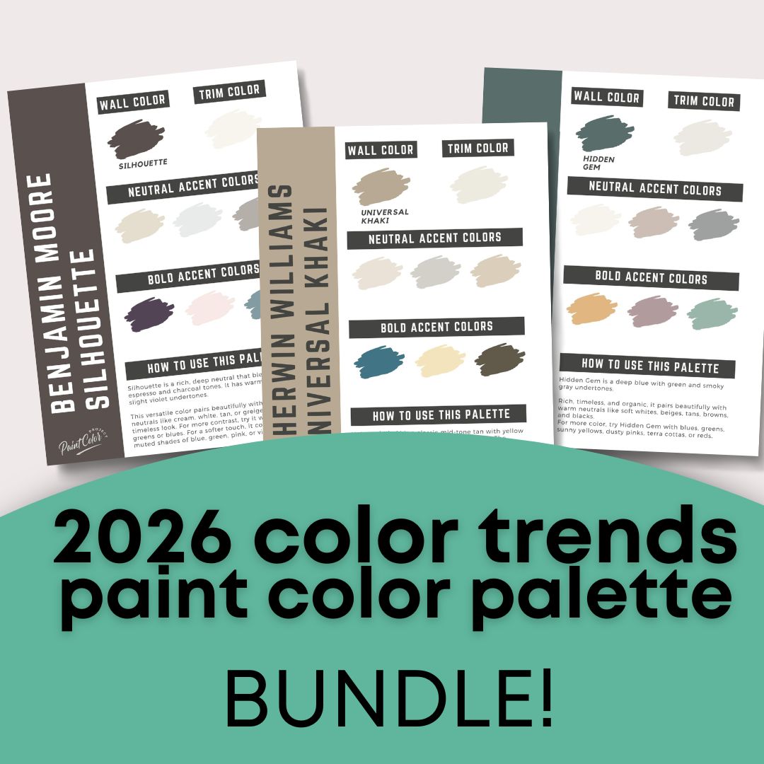 2026 Color Trends Color Palette Bundle