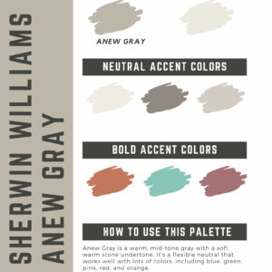 Sherwin Williams Anew Gray Paint Color Palette