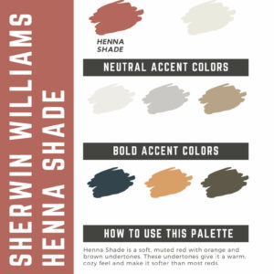 Sherwin Williams Henna Shade Paint Color Palette