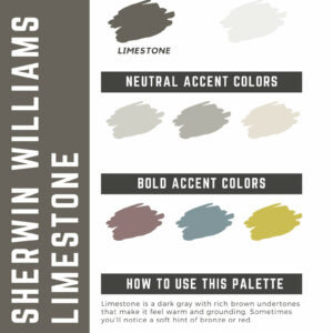 Sherwin Williams Limestone Paint Color Palette