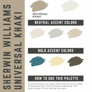 Sherwin Williams Universal Khaki Paint Color Palette