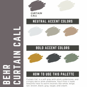Behr Curtain Call Paint Color Palette