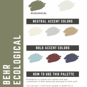 Behr Ecological Paint Color Palette