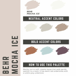 Behr Mocha Ice Paint Color Palette