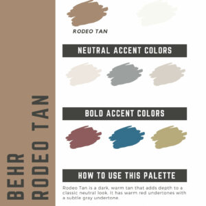 Behr Rodeo Tan Paint Color Palette