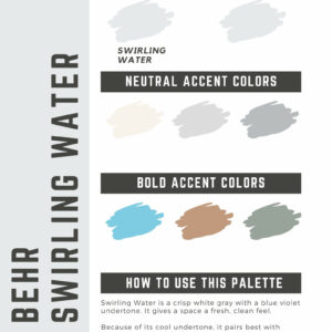 Behr Swirling Water Paint Color Palette