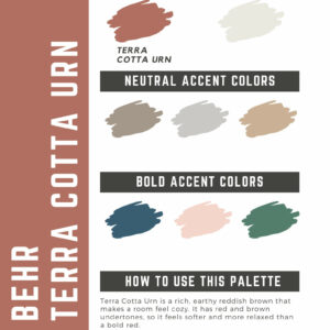 Behr Terra Cotta Urn Paint Color Palette
