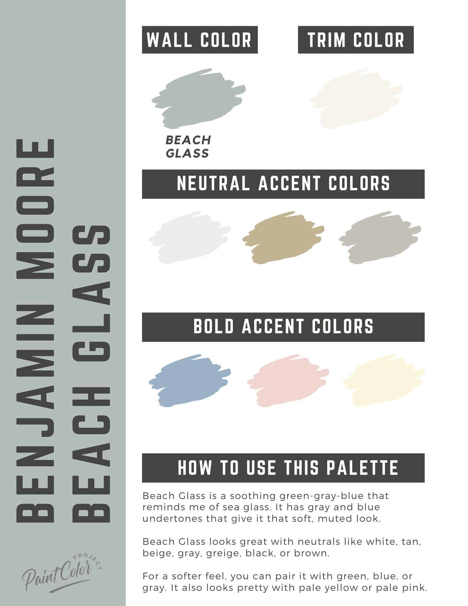 Benjamin Moore Beach Glass Paint Color Palette
