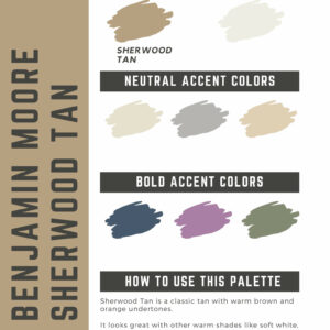 Benjamin Moore Sherwood Tan Paint Color Palette