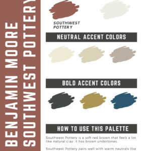 Benjamin Moore Southwest Pottery Paint Color Palette