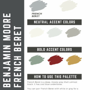 Benjamin Moore French Beret Paint Color Palette