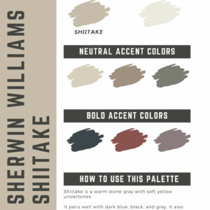 Sherwin Williams Shiitake Paint Color Palette