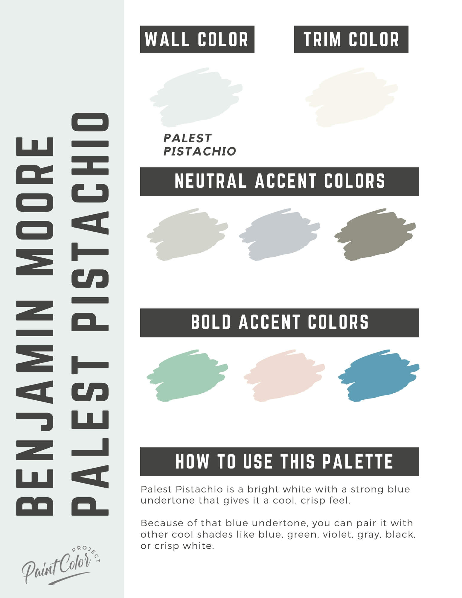 Benjamin Moore Palest Pistachio Paint Color Palette