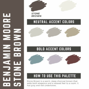 Benjamin Moore Stone Brown Paint Color Palette