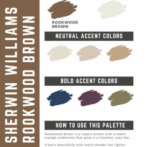 Sherwin Williams Rookwood Brown Paint Color Palette