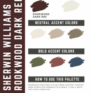 Sherwin Williams Rookwood Dark Red Paint Color Palette