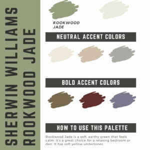 Sherwin Williams Rookwood Jade Paint Color Palette