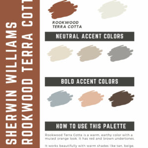 Sherwin Williams Rookwood Terra Cotta Paint Color Palette