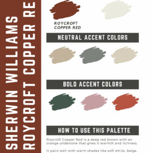 Sherwin Williams Roycroft Copper Red Paint Color Palette