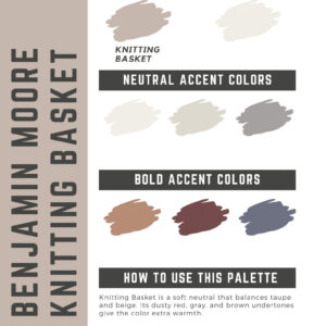 Benjamin Moore Knitting Basket Paint Color Palette