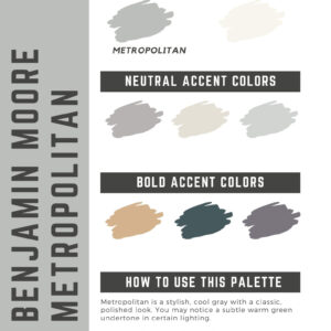 Benjamin Moore Metropolitan Paint Color Palette