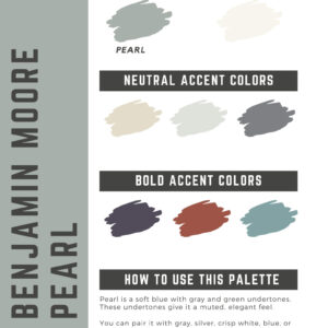 Benjamin Moore Pearl Paint Color Palette