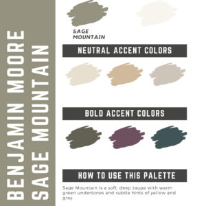 Benjamin Moore Sage Mountain Paint Color Palette