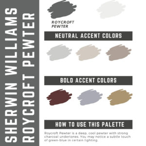 Sherwin Williams Roycroft Pewter Paint Color Palette