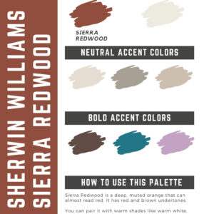 Sherwin Williams Sierra Redwood Paint Color Palette