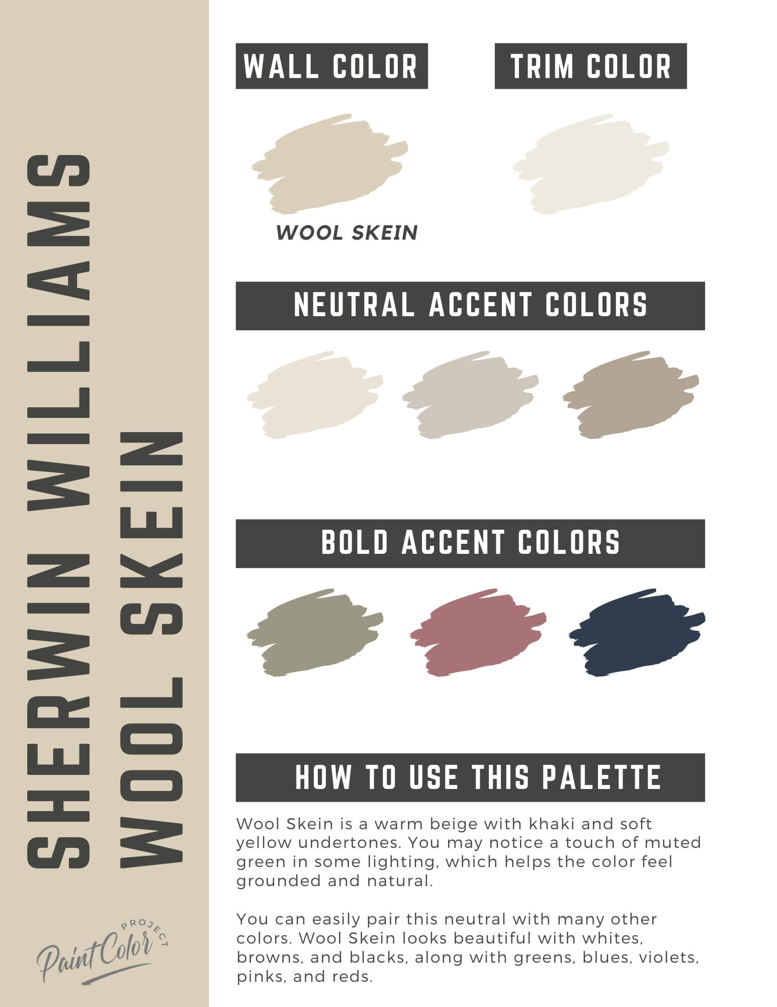 Sherwin Williams Wool Skein Paint Color Palette