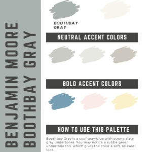 Benjamin Moore Boothbay Gray Paint Color Palette