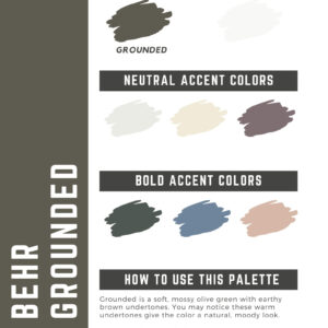 Behr Grounded Paint Color Palette