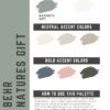 Behr Natures Gift paint color palette